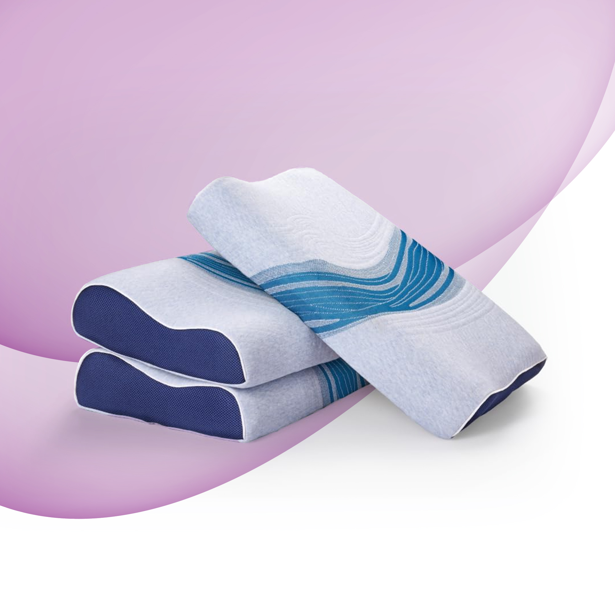 Sleepwell Nexa Curve Pillow For Comfortable Head And Neck Support