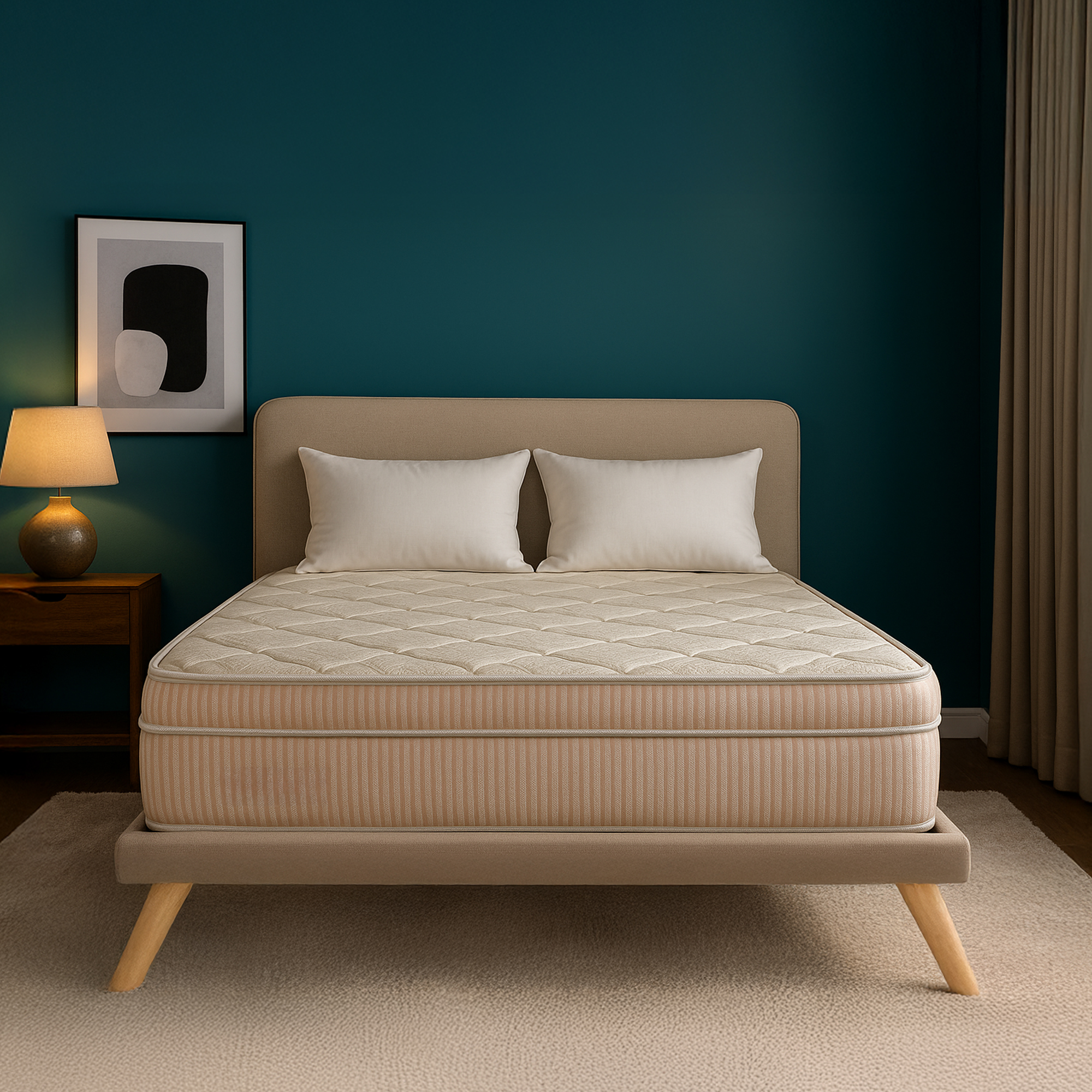 Kurl-On OrthoMagic Elite Mattress|Orthopedic Mattress with Natural Latex, Rubberized Coir and HR Foam Layers|Double Size Mattress | 200Lx120Wx20H Cms | 10 Years Warranty