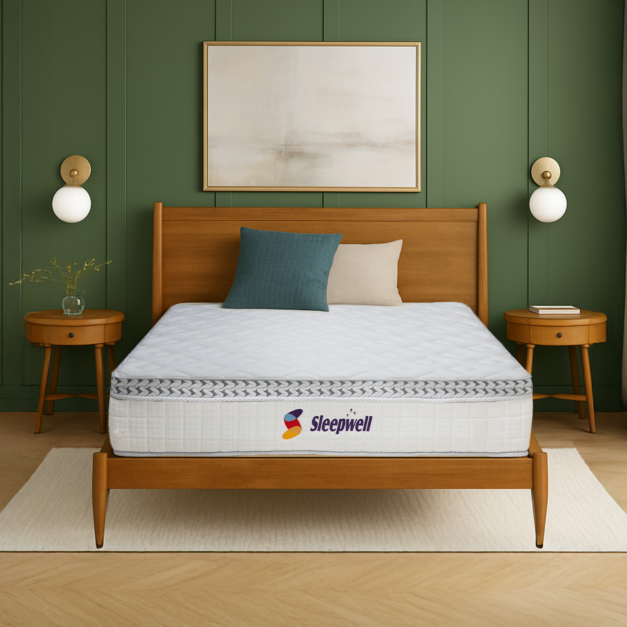 Sleepwell Ortho Pro Profiled Foam |  Accuprofile Technology | Orthopedic Mattress | Impressions (Memory) Foam | Spine and Back Supoort | Neem fresche Technology | Single Size (200L x 90W x 25H cm) | 10 Nights Trial