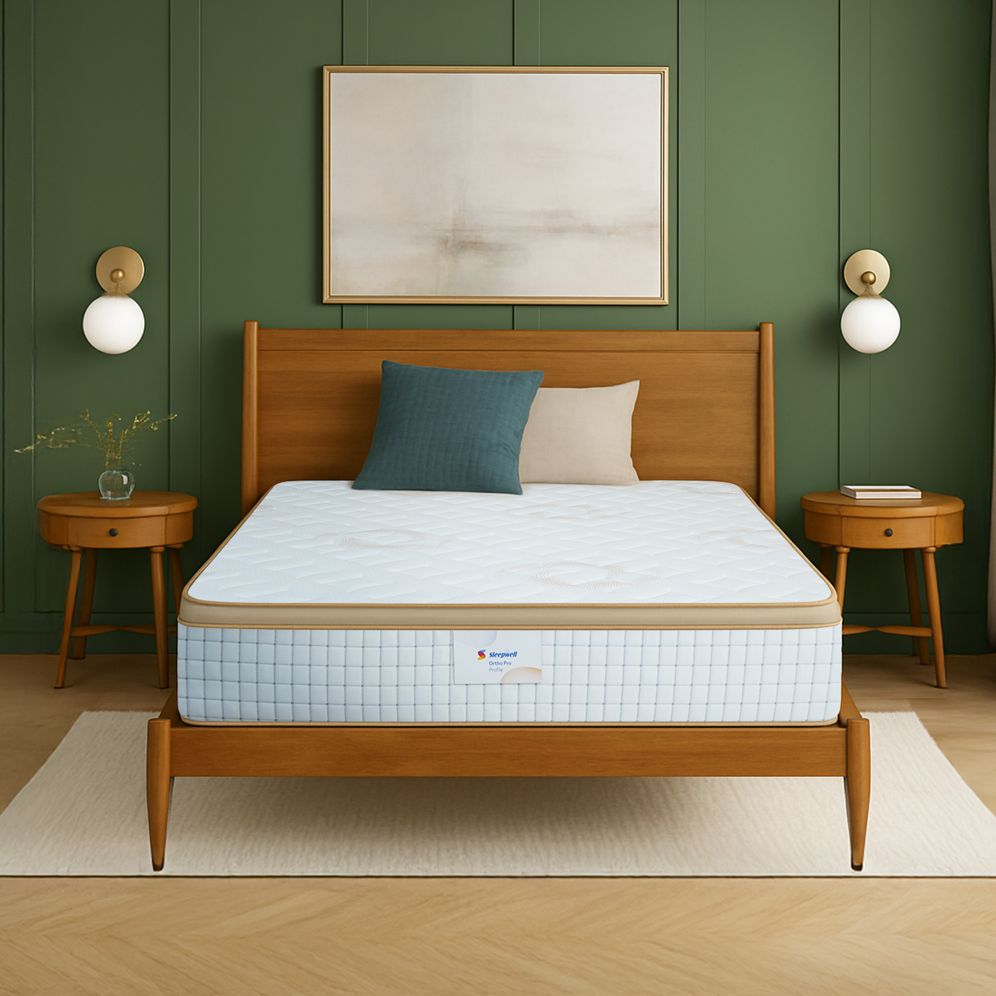 Sleepwell Ortho Pro Profiled Foam |  Accuprofile Technology | Orthopedic Mattress | Impressions (Memory) Foam | Spine and Back Supoort | Neem fresche Technology | Single (200L x 90W x 30H cm) | 10 Nights Trial