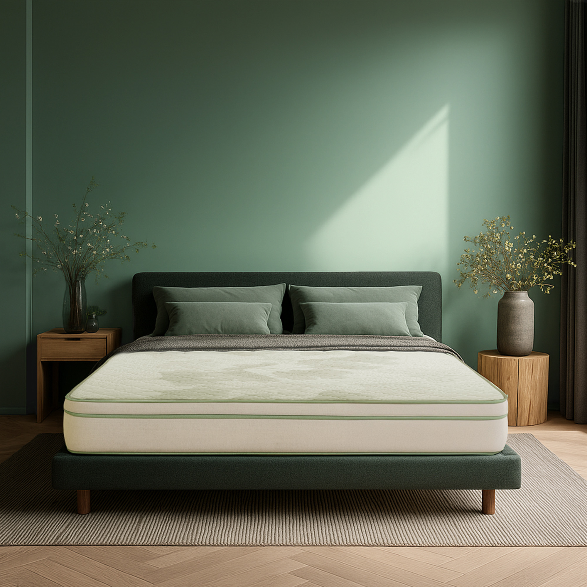 Sleepwell ProGrid Mattress | Grid Technology | 3400+ air Channels | Double-Layered Quiltec Foam | Foam Wall Technology | Back Support | Anti-mite Technology|Queen Size (200L X 150W X 25H cm) | 10 Nights Trial